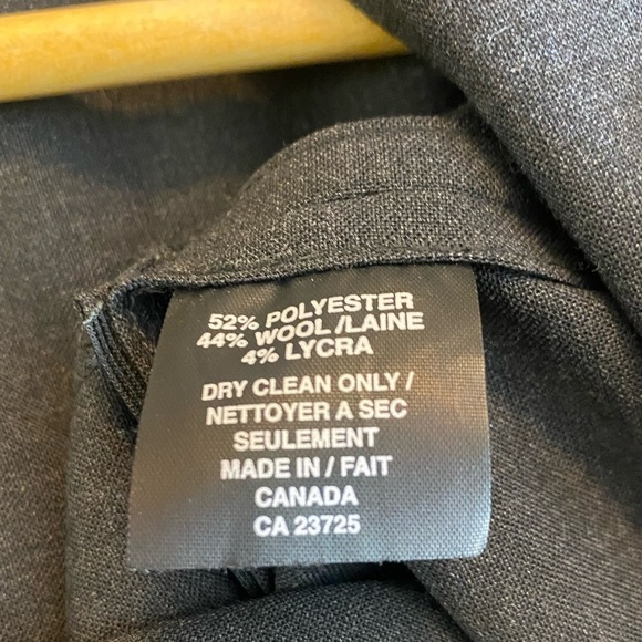 Talula Babaton Aritzia Wool Blend Dark Gray Stand Neck Zip Blazer - Picture 8 of 10